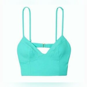 Victoria's Secret Bright Aqua Bikini Top swim wear , new size Xsmall